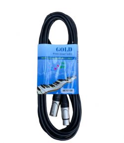 GOLD CABOS XLR/XLR CANON 5 MTS