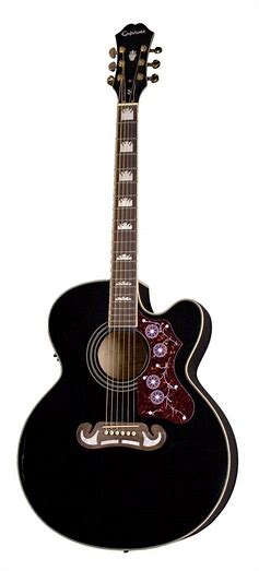 EPIPHONE EJ-200CE BLACK